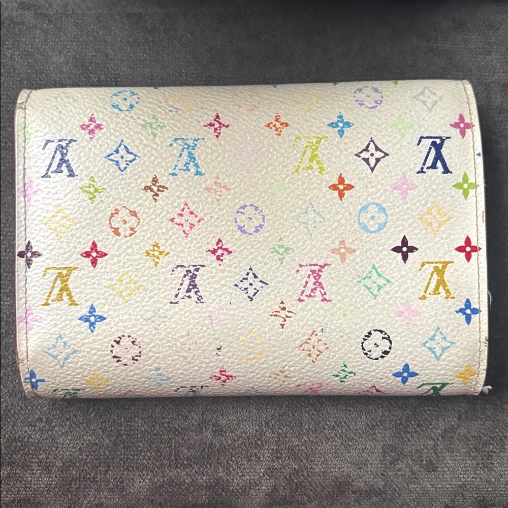Lv Murakami Monogram Multicolor Compact Wallet - image 2